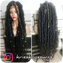 Load image into Gallery viewer, Kriss Kross Distress/Butterfly Locs with Human Hair Blend