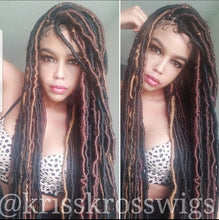 Load image into Gallery viewer, Kriss Kross Faux Locs/Goddess Locs