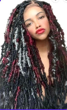 Load image into Gallery viewer, Kriss Kross Distress/Butterfly Locs with Human Hair Blend