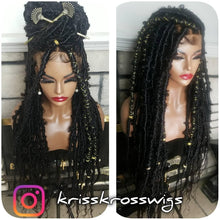 Load image into Gallery viewer, Kriss Kross Distress/Butterfly Locs with Human Hair Blend
