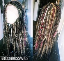 Load image into Gallery viewer, Kriss Kross Distress/Butterfly Locs with Human Hair Blend
