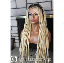 Load image into Gallery viewer, KrissKross &quot;FULL LACE&quot;  Natural Dreadloc Wig  ( Human Hair Front Bangs )
