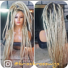 Load image into Gallery viewer, KrissKross &quot;FULL LACE&quot;  Natural Dreadloc Wig  ( Human Hair Front Bangs )
