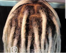 Load image into Gallery viewer, KrissKross &quot;FULL LACE&quot;  Natural Dreadloc Wig  ( Human Hair Front Bangs )
