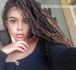 Kriss Kross Individual Mini Micro Sister Locs ( Half Closure, Closure, 360 Lace & Lace Front )