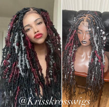 Load image into Gallery viewer, Kriss Kross Distress/Butterfly Locs with Human Hair Blend
